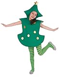 Generique - 3D Tannenbaum-Kostüm für Kinder 122/134 (7-9 Jahre)