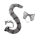 VIGVAN Katzenohren Schwanz Fuchsohren Schwanz Set Halloween...