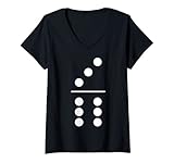 Damen Fasching & Karneval - 3/6 Domino Stein Kostüm T-Shirt mit...