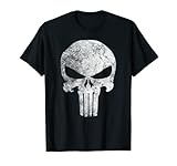 Marvel Punisher Skull Symbol Distressed T-Shirt