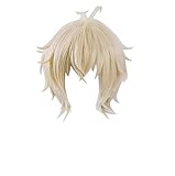 GZIRUE Blonde Kurze Gerade Perücke Haar Jungen Männer Anime Seraph...