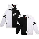 Monokuma Kapuzenpullover Danganronpa Cosplay Kostüm Schwarz Weiß...