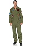 LEG AVENUE Herren Top Gun Flight Suit Costume Kost me in Erwachsenengr...