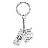 Naruto Schlüsselanhänger Blatt Konoha Dorf Uzumaki Sasuke Logo Ninja...