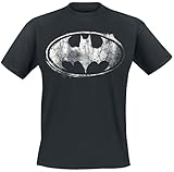 Batman Smudge Logo Männer T-Shirt schwarz XXL
