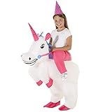 Morph MCKROIUN Aufblasbares Kostüm, Unisex-Kinder, Einhorn,...