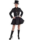 MAGIC BY FREDDYS Kleid Schornsteinfegerin Damen 2-tlg. schwarz 3XL