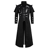Feegow Herren Retro Renaissance Gothic Viktorianischen Steampunk Frack...