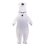 Jialisita Aufblasbares Kostuem Eisbär bären Kostüm Weißer Bär...