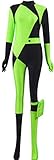 LiuSong Damen Shego Bodysuit Overall mit Handschuhen und Beintasche...