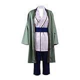Anime Cosplay Kostüm Tsunade Kimono Herren grüner Umhang Anzug...