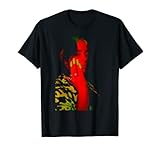 Offizielles Billie Eilish Red Foto Neon Black T-Shirt