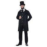California Costumes Abraham Lincoln Kostüm für Erwachsene, Schwarz,...