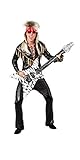 shoperama Glam Rock Herren Kostüm Rockstar Hose Shirt Fransen...