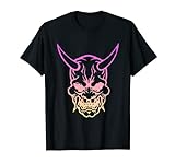 Samurai Warrior Maske, Hannya Oni Maske/ Japan Anime T-Shirt