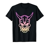 Samurai Warrior Maske, Hannya Oni Maske/ Japan Anime T-Shirt