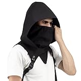Kapuzen Sturmmaske mit Schultergurten & Maske | Cosplay Sturmhaube...