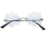 SOIMISS Weihnachtsbrille Party Brille Schneeflocken Sonnenbrille...