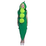 DUORUIMI Cosplay Kostüm Erbsen Gemüse Frauen Kleid Outfit für...