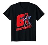 Kinder Marvel Spider-Man 6th Birthday T-Shirt