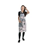 Vondrak design Elegante Kochschürze Damen - Meadow | Küchenschürze...