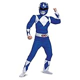 Disguise Offizielles Power Rangers Kostüm Kinder Blau, Superhelden...