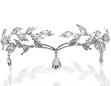 Blatt Hochzeit Tiara Krone, Strass Kristall Braut Tiara Haar Pin...