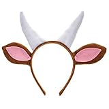 Amosfun Ziegenohren Stirnband Tier Ohr Zubehör Kostüm Cosplay Party...