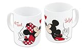 Minnie und Mickey Tasse, Keramik, 325 ml