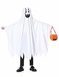CMTOP Kinderkostüm Geisterumhang Halloween Kostüm Weiß Ghost Umhang...