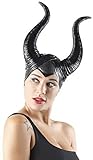 cuteDIY Malifesent Kostüm Damen Hörner Halloween Kleid Haarreif...