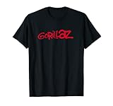 Gorillaz Pinsel, rotes Logo T-Shirt