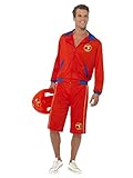 Smiffys, Herren Baywatch Strand Rettungsschwimmer Kostüm, Jacke und...