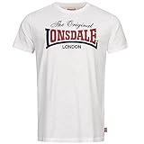 Lonsdale Herren Aldingham T Shirt, Weiß, XL EU
