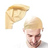 VIKSAUN Glatze Mützen Latex Glatze Hut für Erwachsene, Makeup Glatze...