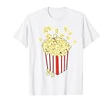 Popcorn Retro Verkleidung Fastnacht Kinder Damen Lustiges T-Shirt