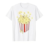 Popcorn Retro Verkleidung Fastnacht Kinder Damen Lustiges T-Shirt