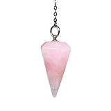 Polar Jade Kristall-Pendel aus natürlichem Rosenquarz-Edelstein für...
