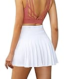 Damen Plissierte Tennisrock mit Hose Sommerrock Minirock Sportrock...