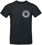 Red Hot Chili Peppers Neon Logo Männer T-Shirt schwarz 3XL 100%...