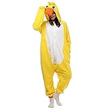 dressfan Tier Ente Kostüm Ente Jumpsuits Ente Pyjamas Cosplay Kostüm...