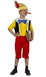 FIESTA Y CARNAVAL, SL Pinocchio Kostüm Klassisch für Jungen