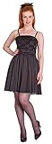 Hell Bunny Damen Kleid Marvelette Vintage Floral Dress Schwarz L