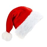 Witeygai Weihnachtsmütze Nikolausmütze.Weihnachtsmann Santa Mütze...