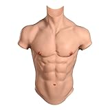 Silikon Muskeln Abs Pecs Realistische Weiche Silikon Haut für Männer...