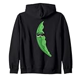 Lustiges Erbsen-Kostüm mit Sonnenbrille, Erbsen-Kostüm Kapuzenjacke