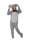 Smiffys, 27827L Unisex Elefanten Kostüm, All-in-One mit Kapuze,...