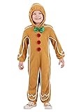 MYYBX Unisex Lebkuchenmann Kostüm, Lebkuchen-Einteiler Strampler mit...