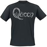 Queen Logo Männer T-Shirt schwarz L 100% Baumwolle Band-Merch, Bands,...