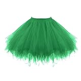 Damen Tüllrock 50er Rockabilly Petticoat Tutu Unterrock Tanzrock...